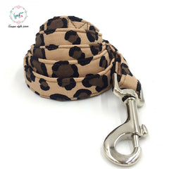 leopard print dog collar