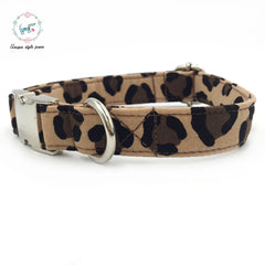 leopard print dog collar