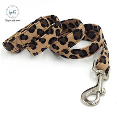 leopard print dog collar