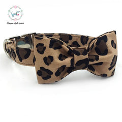 leopard print dog collar