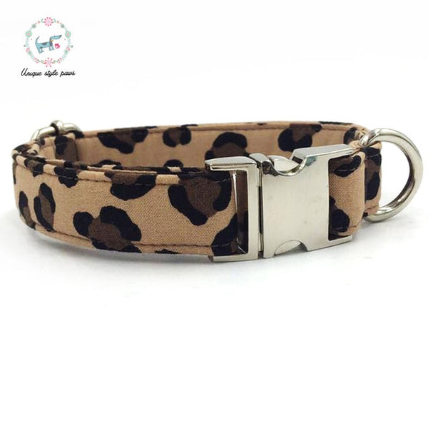 leopard print dog collar