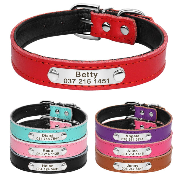 Leathe  Personalized Collars