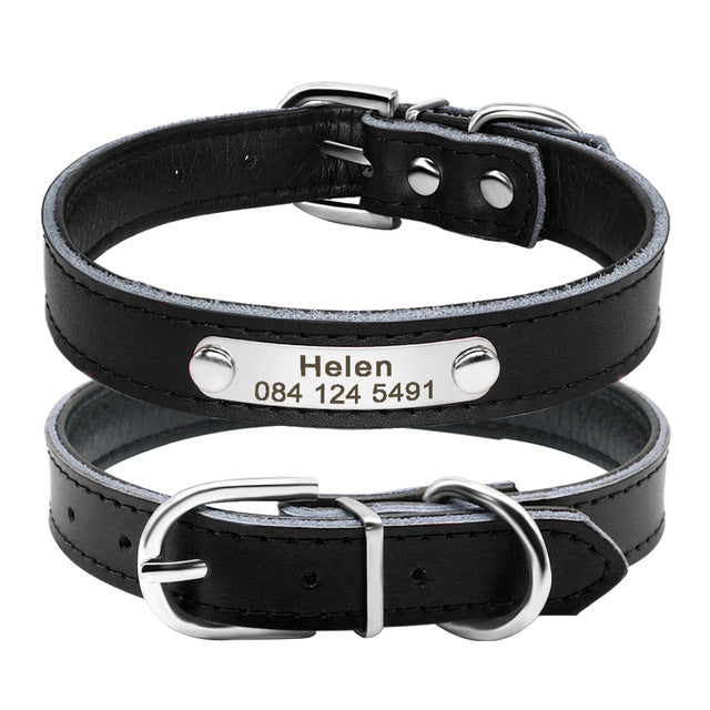 Leathe  Personalized Collars