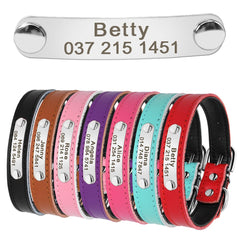 Leathe  Personalized Collars